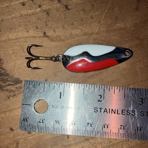 Vintage ACME Kamlooper spoon Fishing lure /  Hooks - Picture 2 of 7